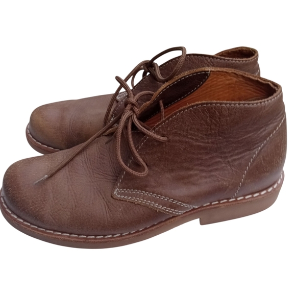 Roots Canada Brown Leather Chukka Boots Lace Up Shoes Women’s Size 7.5 - Picture 1 of 10